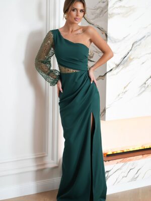 Long dress model Bicotone