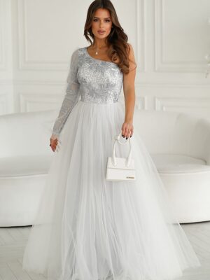 Long dress model Bicotone