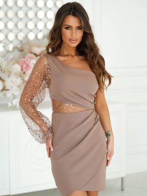 Short dress model Bicotone