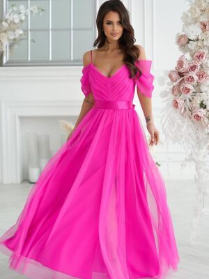 Long dress model Bicotone