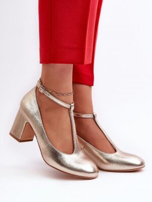 Block heel pumps model Step in style