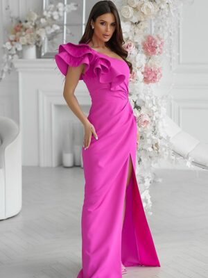 Long dress model Bicotone