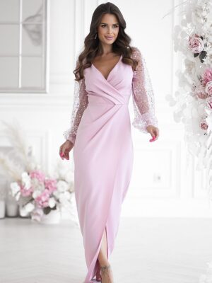 Long dress model Bicotone