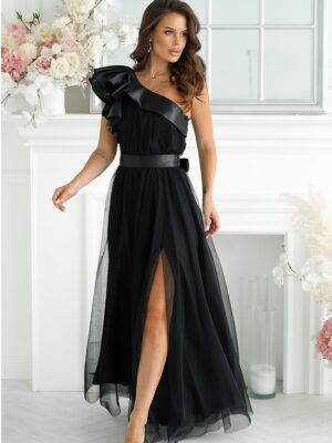 Long dress model Bicotone
