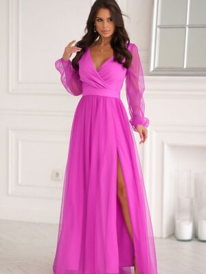 Long dress model Bicotone