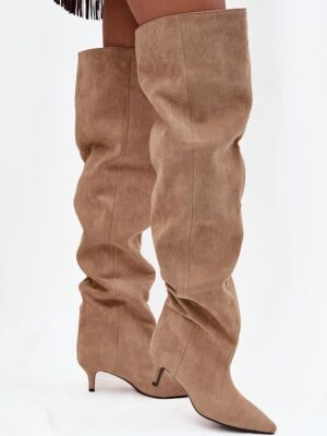Heel boots model Step in style