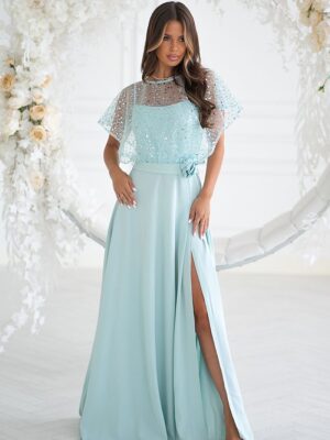 Long dress model Bicotone