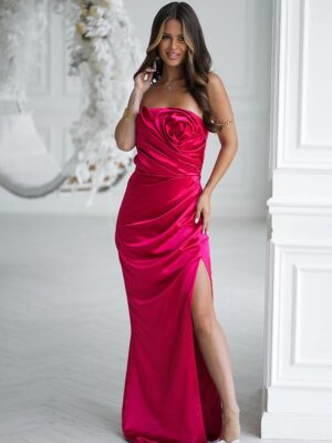 Long dress model Bicotone