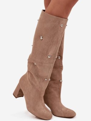 Heel boots model Step in style