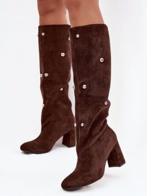 Heel boots model Step in style