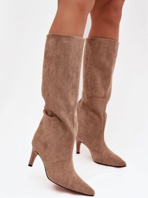 Heel boots model Step in style