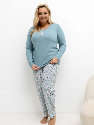 Plus Size Pajamas model Forever Pink