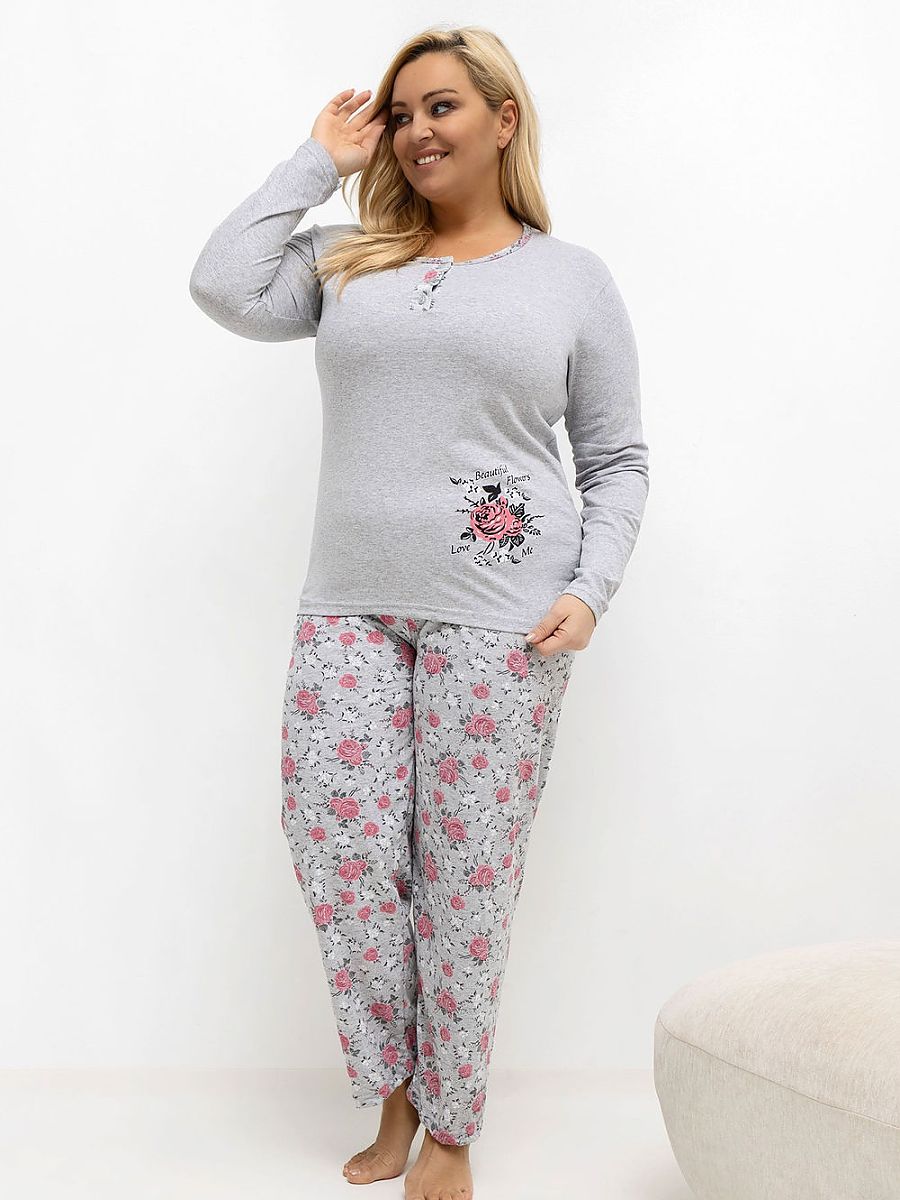 Plus Size Pajamas model Forever Pink - Fotoğraf 1