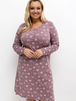 Plus Size Nightgown model Forever Pink