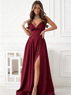 Long dress model Bicotone