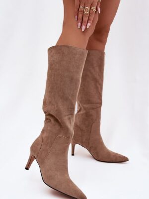 Heel boots model Step in style