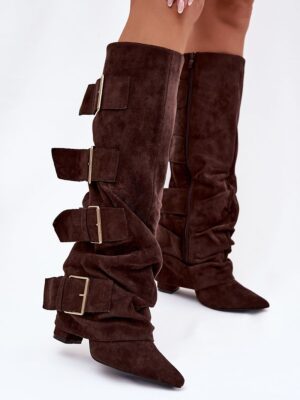 Heel boots model Step in style