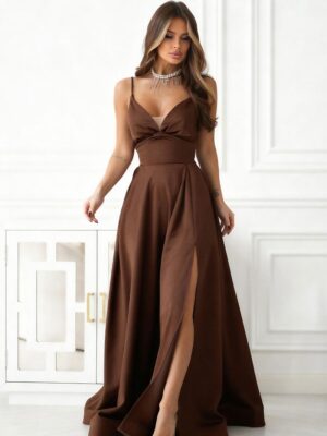 Long dress model Bicotone