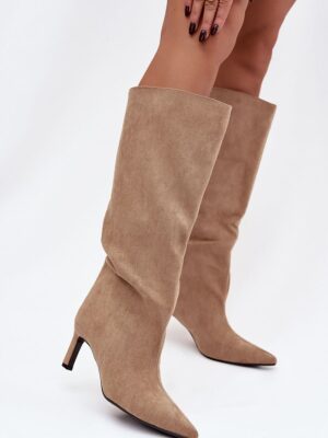 Heel boots model Step in style