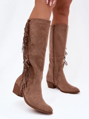 Heel boots model Step in style