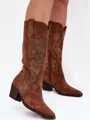 Heel boots model Step in style