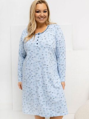 Plus Size Nightgown model Forever Pink