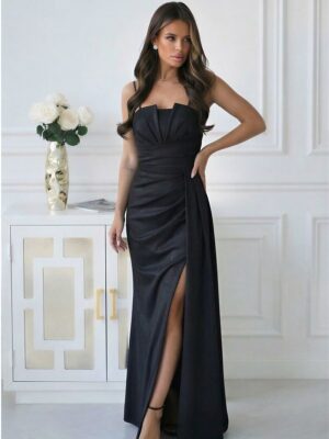 Long dress model Bicotone