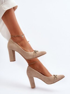 Block heel pumps model Step in style