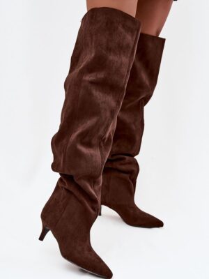 Heel boots model Step in style