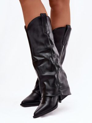 Heel boots model Step in style