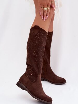 Open-work Boots model Step in style