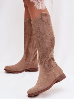 Open-work Boots model Step in style