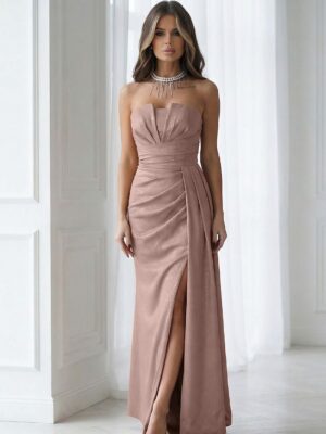 Long dress model Bicotone