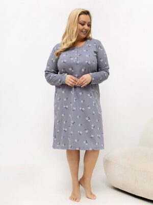 Plus Size Nightgown model Forever Pink